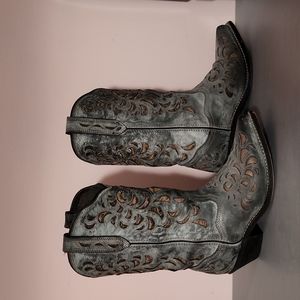 Rockin' Country Women's Grey Cowboy Boots